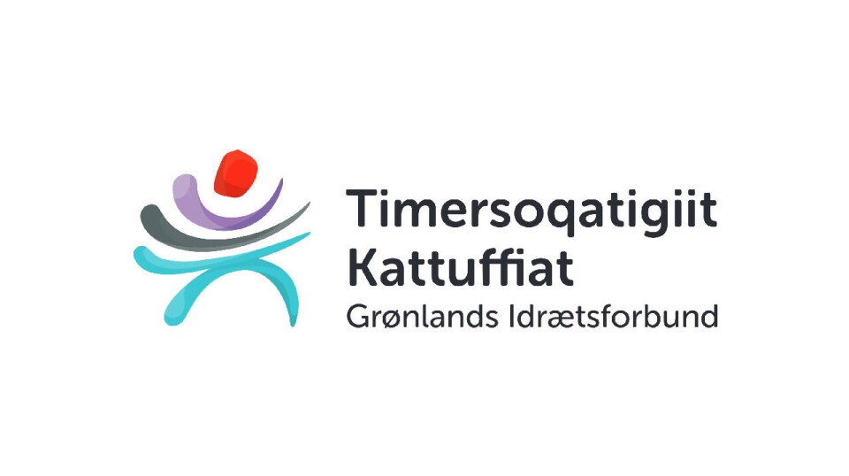 Logo Timersoqatigiit Kattuffiat / Grønlands Idrætsforbund